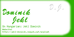 dominik jekl business card